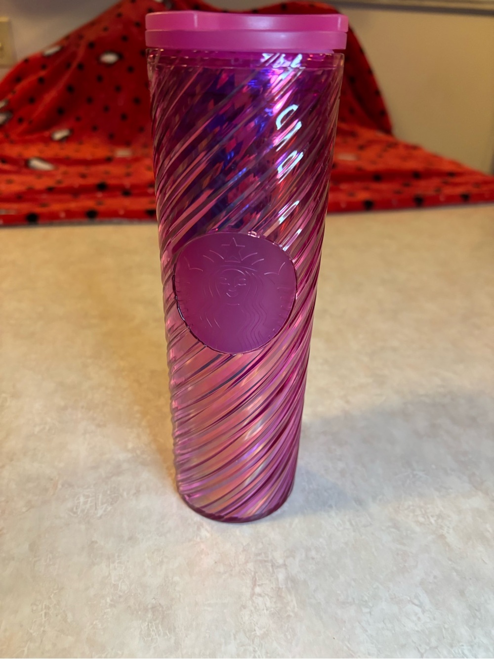 Starbucks Pink Iridescent Swirl Tumbler - 2022